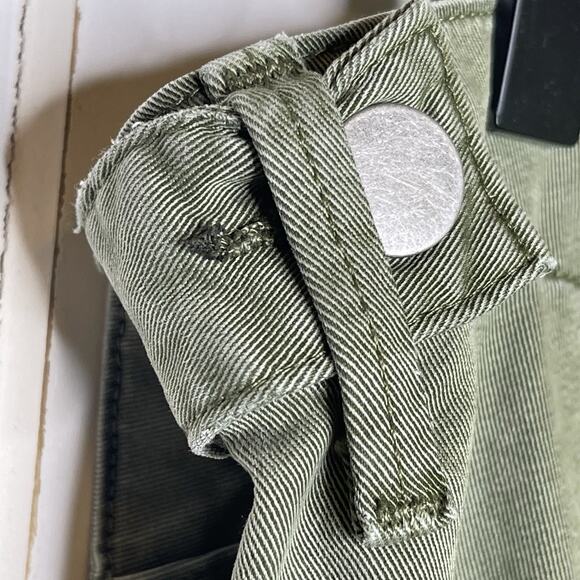 Driftwood Jeans Portofino Utility Boyfriend Crop Pant Floral Embroidered Boho XL - Picture 6 of 12